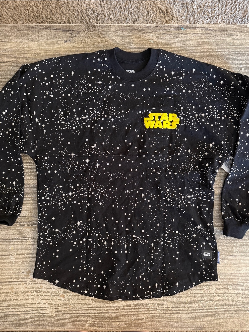 NWT Disney Star Wars all over star print graphic spirit jersey